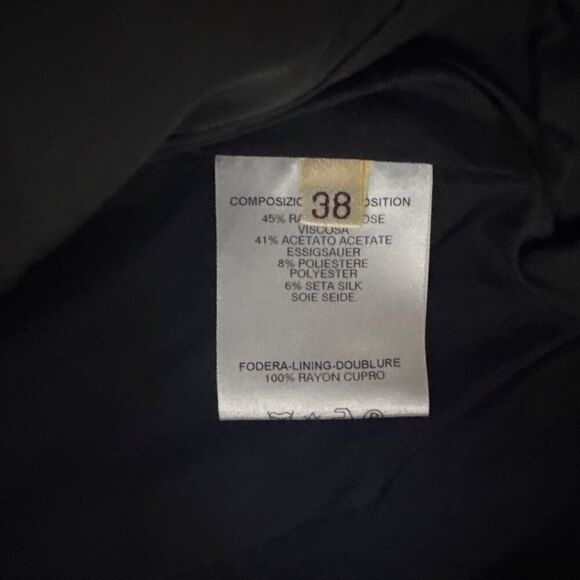 Stella McCartney Womens Black Tailored Blazer 98% Wool Blend Size 38 - Picture 4 of 10